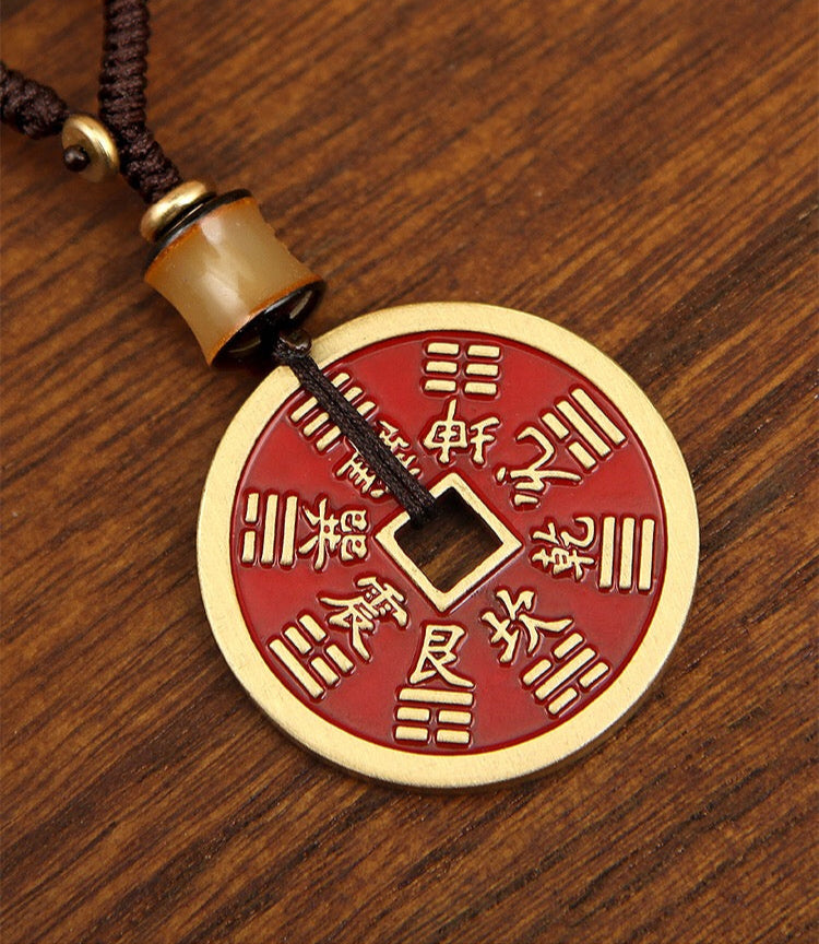 東方哲學道家文化古風转运銅錢吊墜山神的饋贈(山鬼花錢/山神的金币)