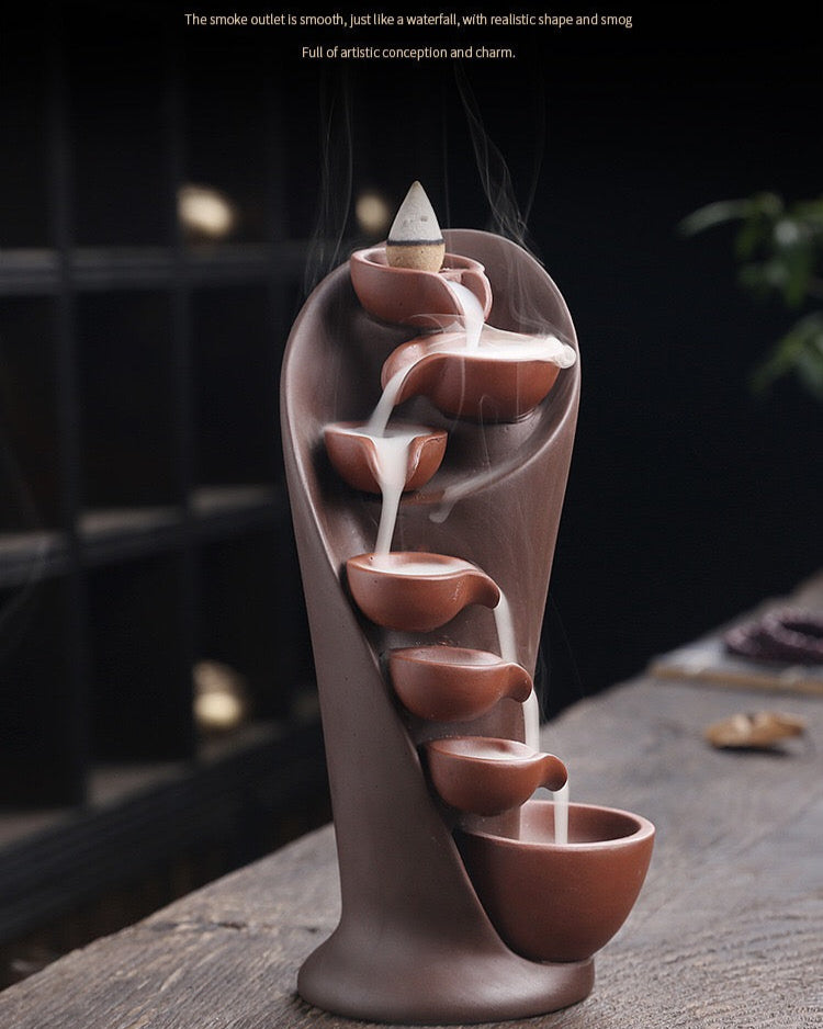 Aesthetic creative aromatherapy stove ceramic aromatherapy waterfall aromatherapy stove oriental aesthetic creative aromatherapy stove natural fragrance home decoration room decoration