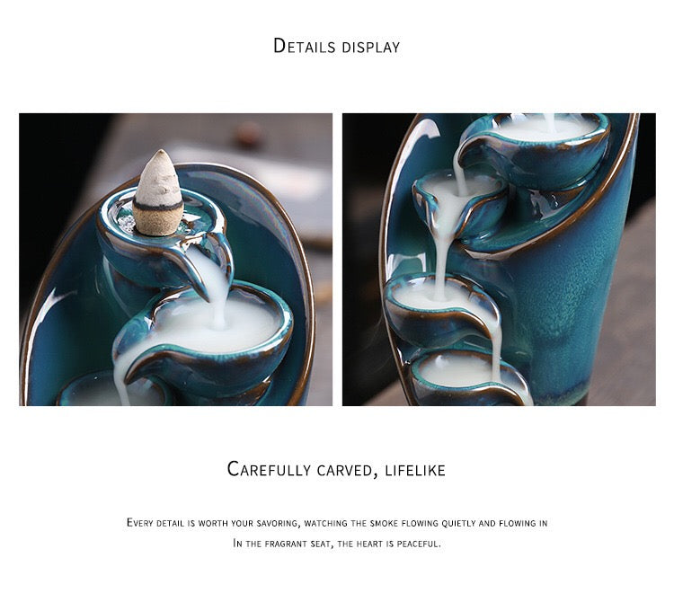 Aesthetic creative aromatherapy stove ceramic aromatherapy waterfall aromatherapy stove oriental aesthetic creative aromatherapy stove natural fragrance home decoration room decoration