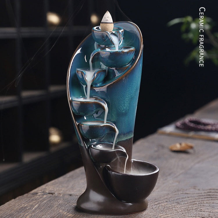 Aesthetic creative aromatherapy stove ceramic aromatherapy waterfall aromatherapy stove oriental aesthetic creative aromatherapy stove natural fragrance home decoration room decoration