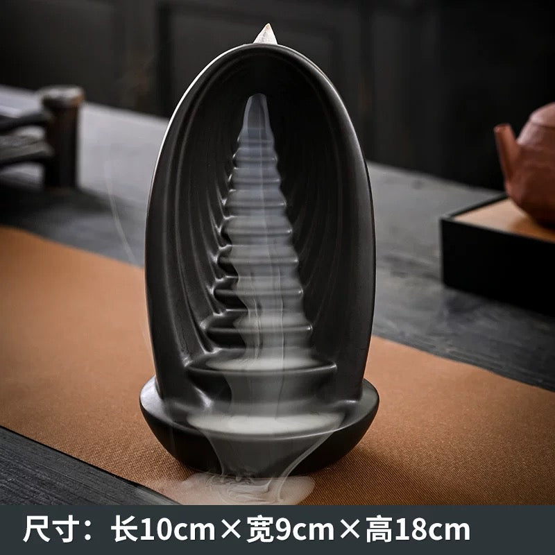 Zen Natural Backflow Aromatherapy Stove - Home Decoration Ethereal Natural Aromatherapy Creates a Comfortable Home Atmosphere Enhances Home Aesthetics Taoist Theme