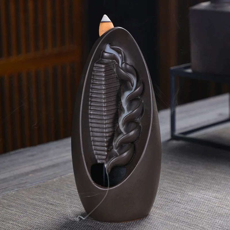 Zen Natural Backflow Aromatherapy Stove - Home Decoration Ethereal Natural Aromatherapy Creates a Comfortable Home Atmosphere Enhances Home Aesthetics Taoist Theme