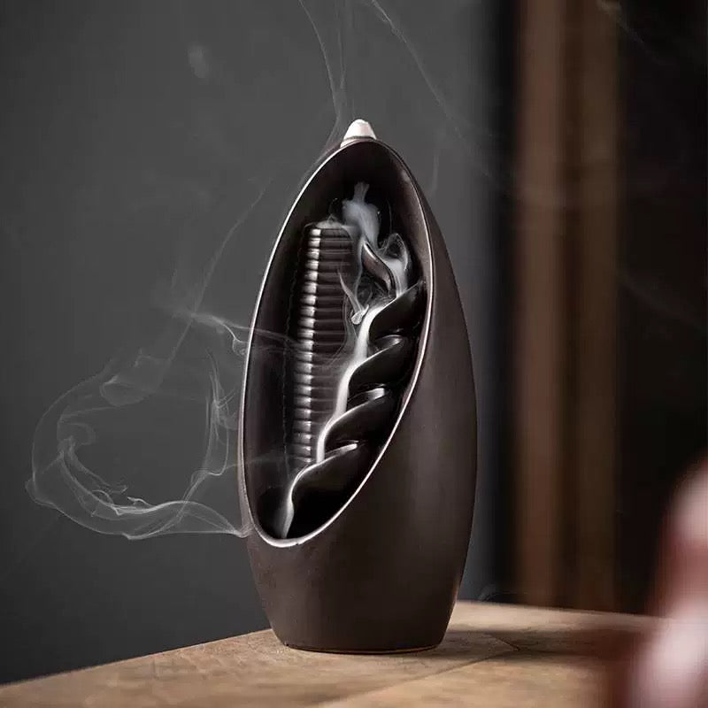 Zen Natural Backflow Aromatherapy Stove - Home Decoration Ethereal Natural Aromatherapy Creates a Comfortable Home Atmosphere Enhances Home Aesthetics Taoist Theme