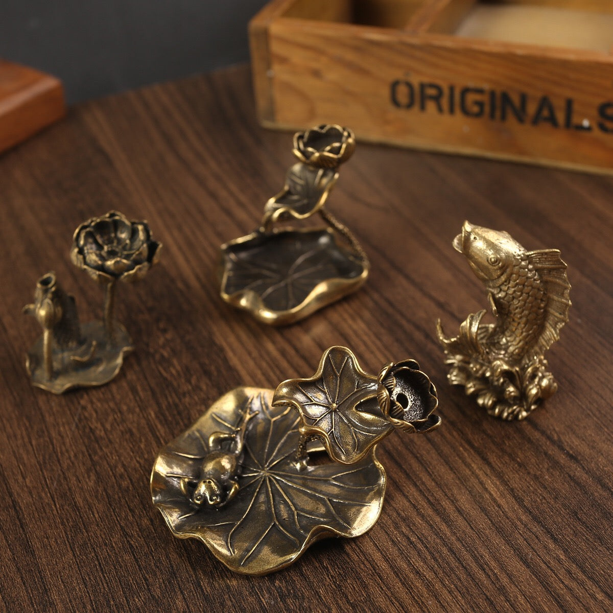 Exquisite brass Buddha hand holding lotus aromatherapy burner | An ideal home decoration for creating a meditation space
