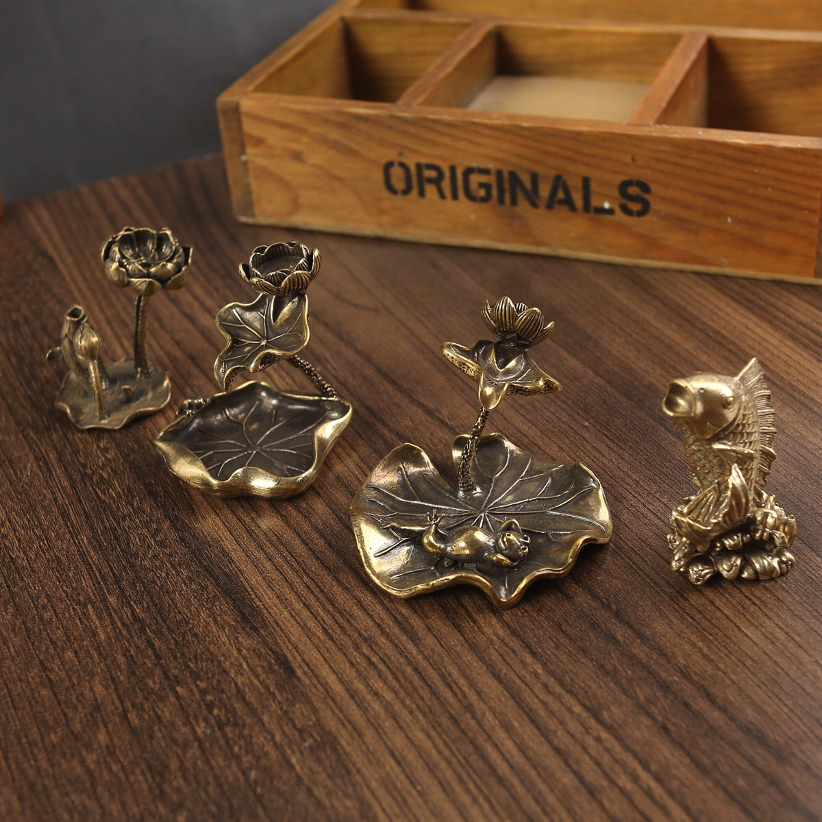 Exquisite brass Buddha hand holding lotus aromatherapy burner | An ideal home decoration for creating a meditation space