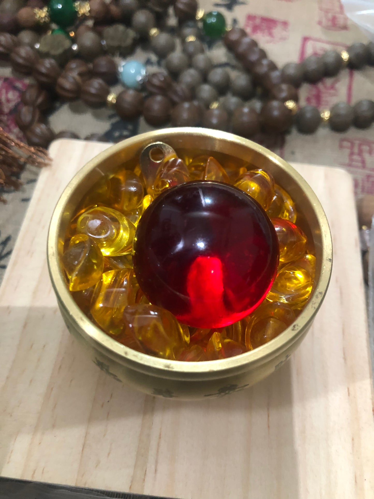 Pure copper incense burner for attracting wealth and fortune, home decoration, living room Feng Shui decoration, Chinese style brass cornucopia, incense burner, hand-held ornament