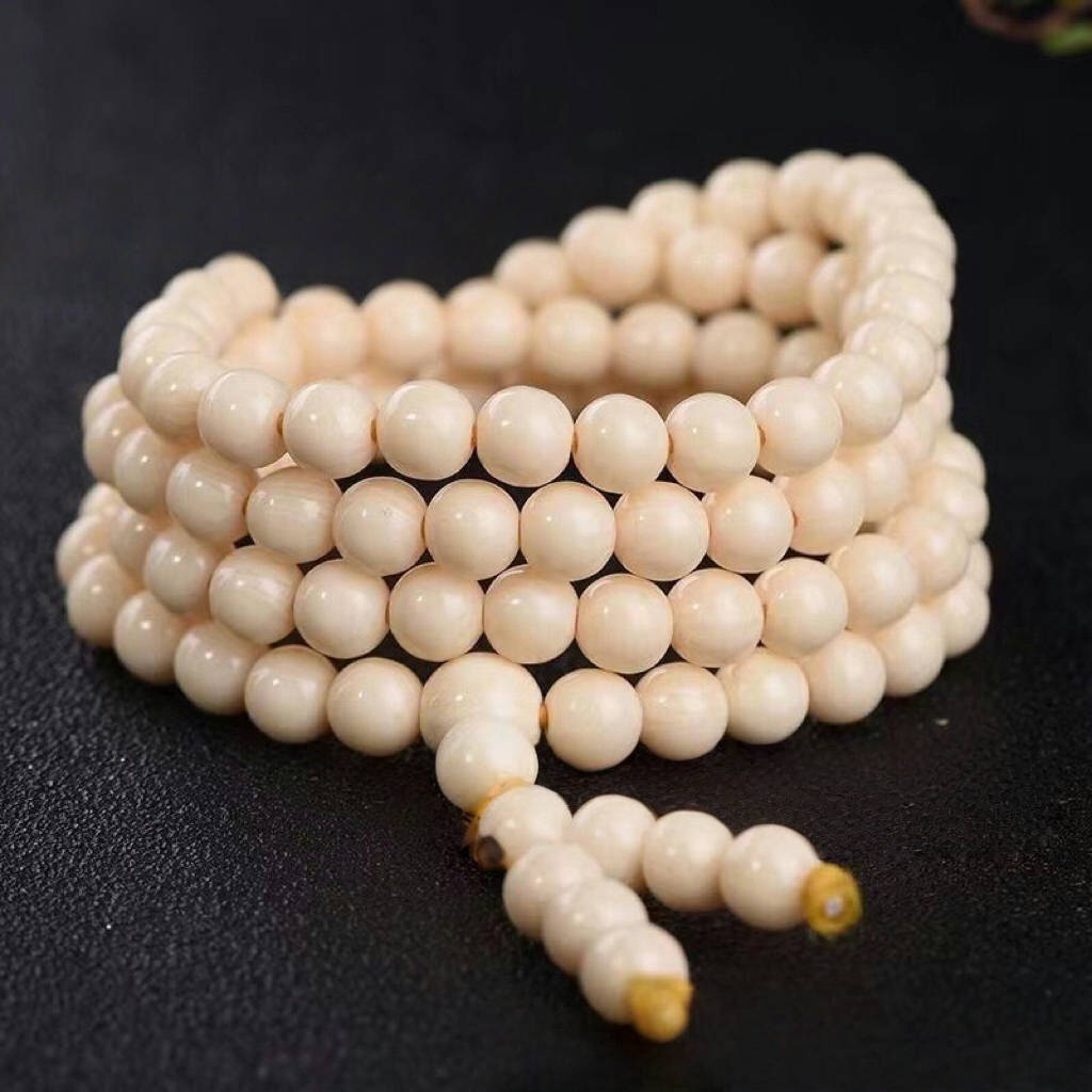 High-grade synthetic mammoth ivory rosary- a timeless craftsmanship for believers around the world