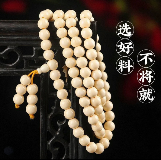 高级人工合成猛犸象牙念珠 - 全球信徒的永恒工艺
