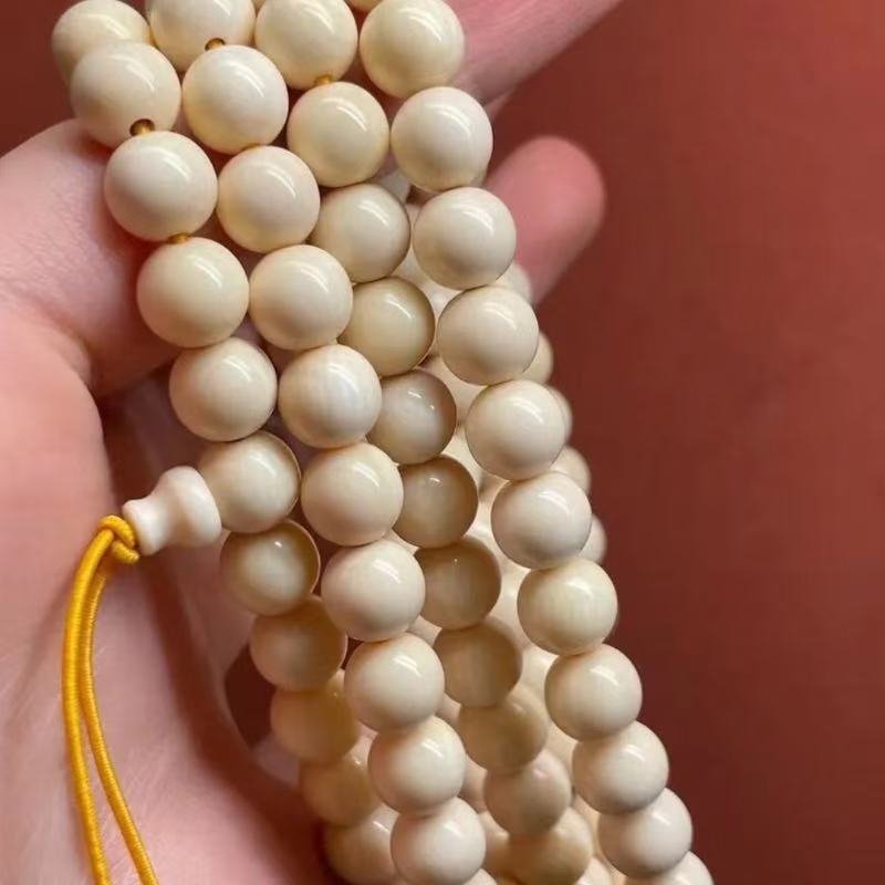 High-grade synthetic mammoth ivory rosary- a timeless craftsmanship for believers around the world