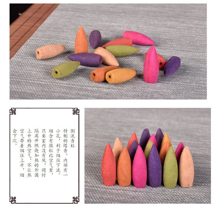 Backflow incense grains tower incense indoor aromatherapy incense supplies sandalwood agarwood and other flavors