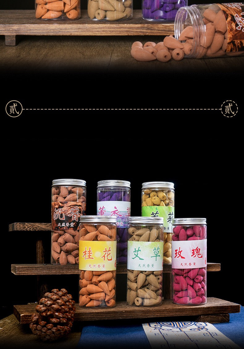 Backflow incense grains tower incense indoor aromatherapy incense supplies sandalwood agarwood and other flavors