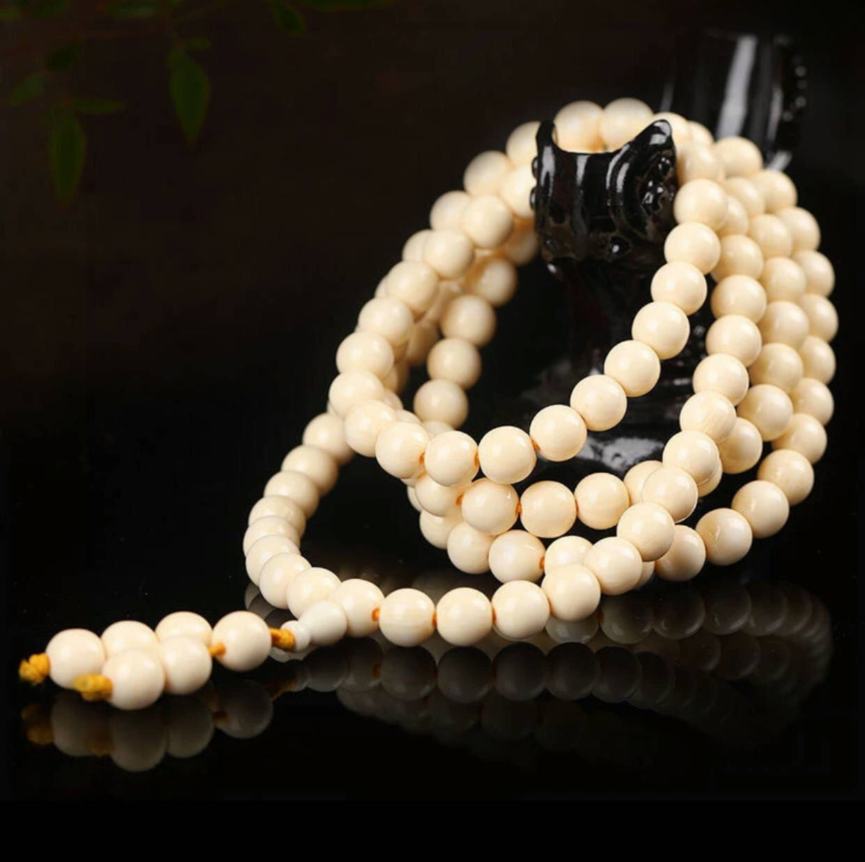 High-grade synthetic mammoth ivory rosary- a timeless craftsmanship for believers around the world